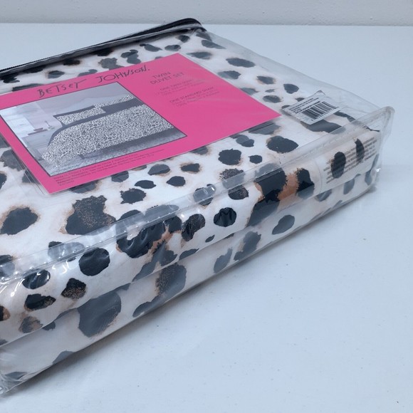Betsey Johnson Water Leopard Print Duvet Cover & Sham Set Twin - Picture 7 of 10